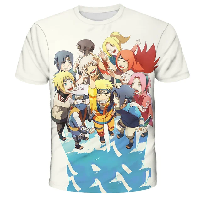 Moda New Summer Kids 3D Naruto Imprimir T-shirt dos meninos Respirável  Street Style Vortex Naruto T-shirt Crianças 4-14T Traje Dos Desenhos  Animados - AliExpress