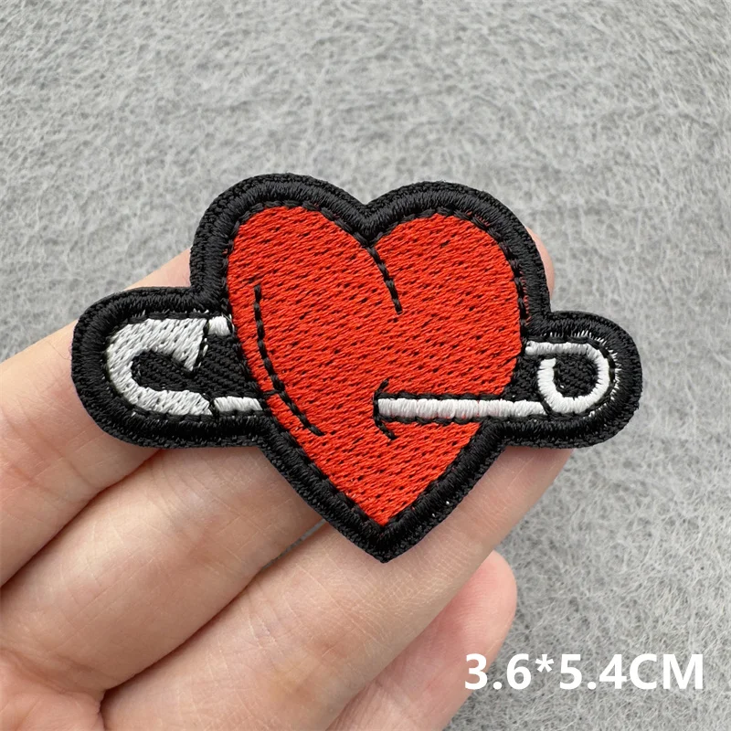 Cartoon DIY Eisen auf Patches für Kleidung Stickerei Patch Applikation für Kleidung Jacke Rockstar Streifen Nähen Aufkleber – Detail 8