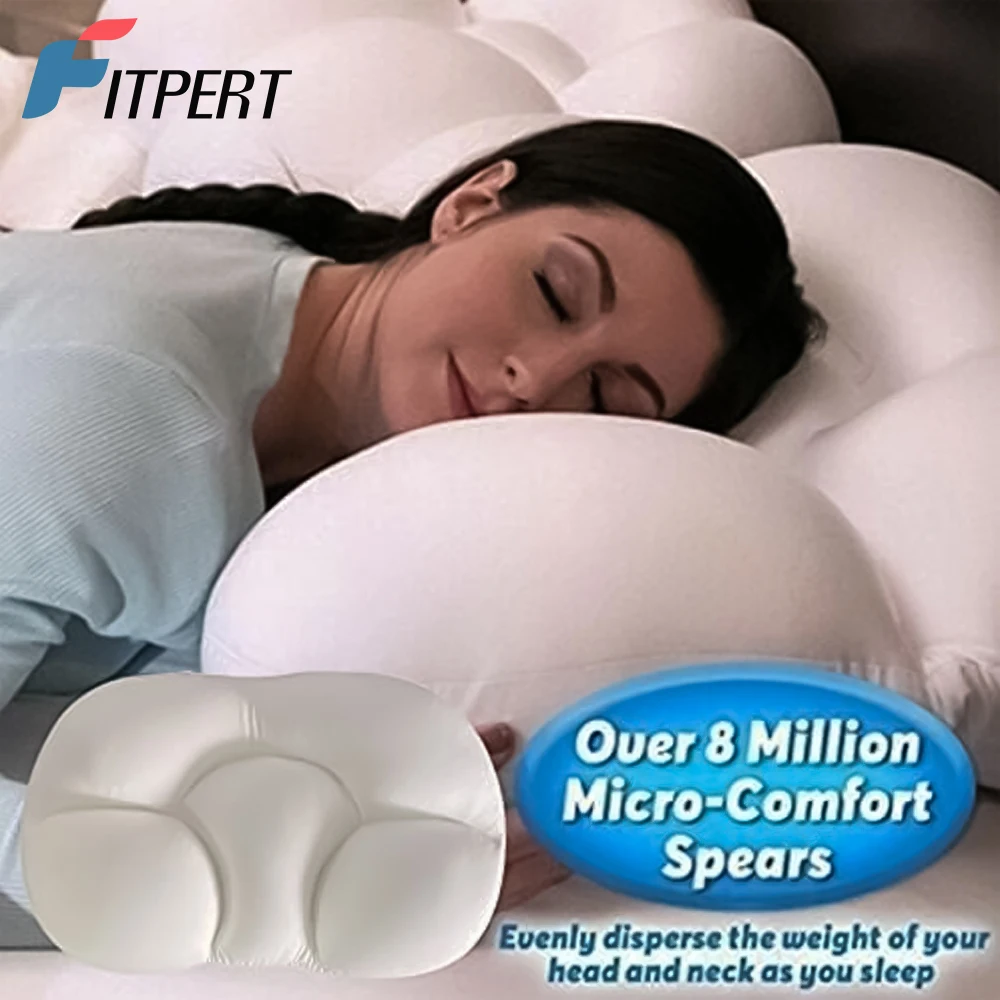 All-round Sleep Pillow Egg Sleeper Memory Foam Soft Orthopedic Neck Pillow Pain Release 3D Neck Micro Airball Pillow Deep Sleep BEST SELLERS