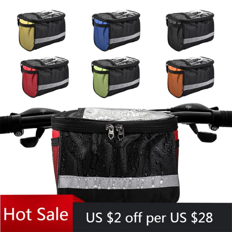 Bicycle Bag Front Handlebar Bag Bike Frame Pannier Organizer Pouch Mtb