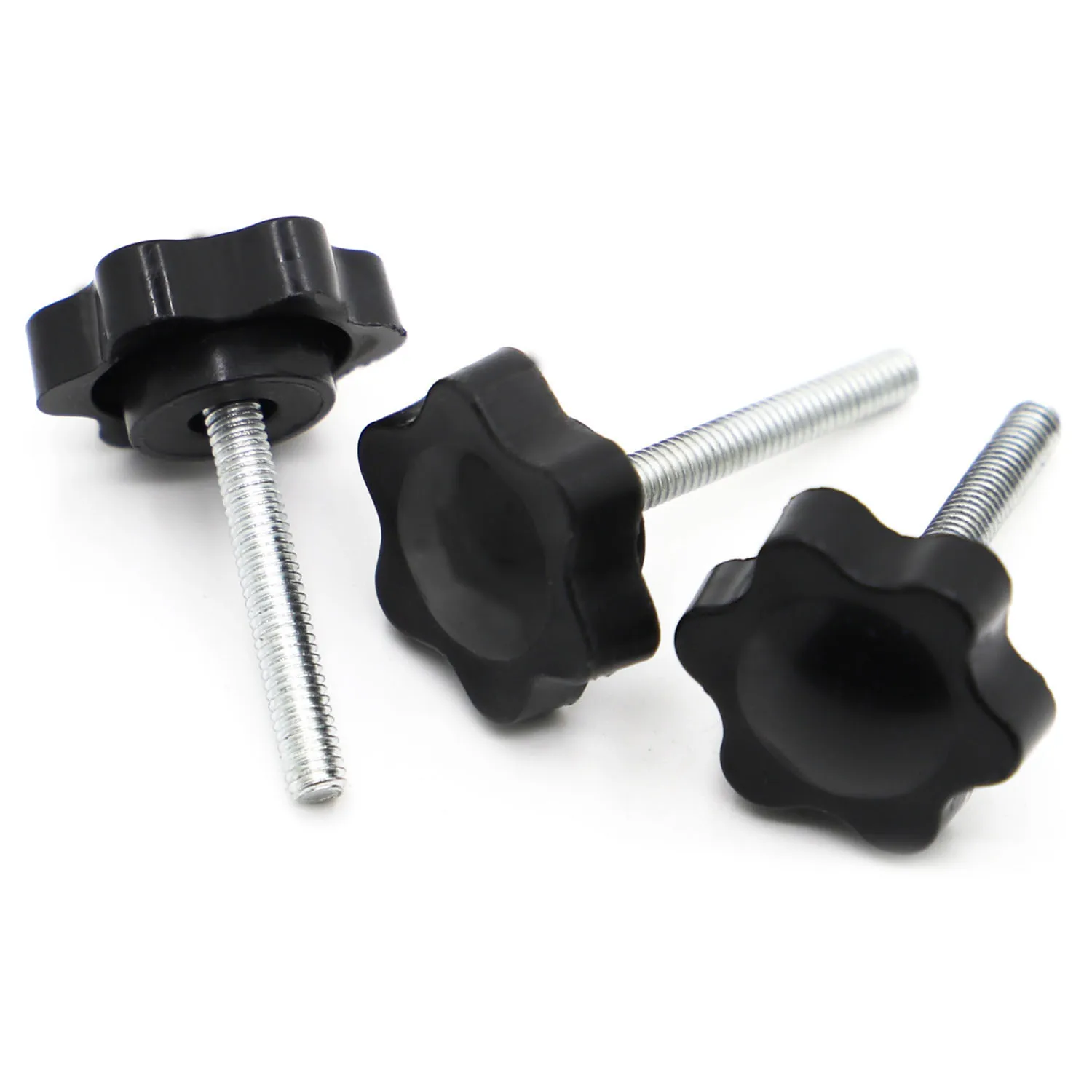 M4M5M6M8M10M12CarbonSteelKnobPlasticHandleScrewPlumHand