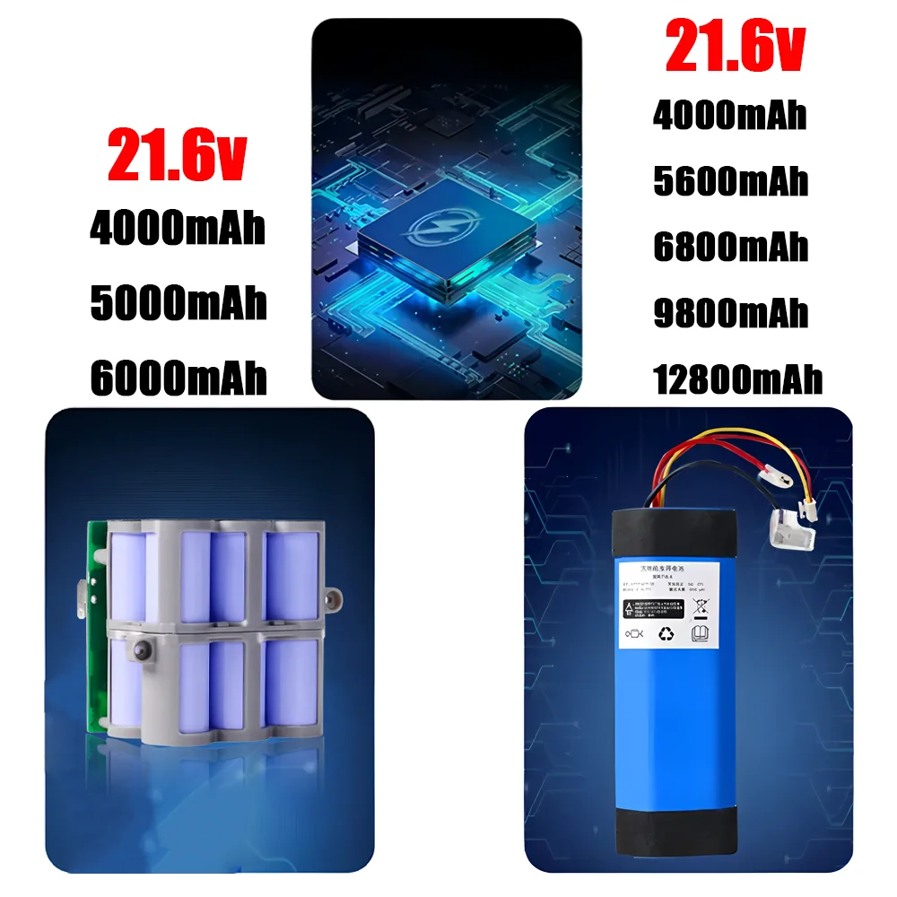 21.6V 4000mAh Replacement Battery For Tineco FLOOR ONE 1.0 FW25M-01 2.0 S5 PRO 2 S5 Smart Floor Scrubber Accessories Parts