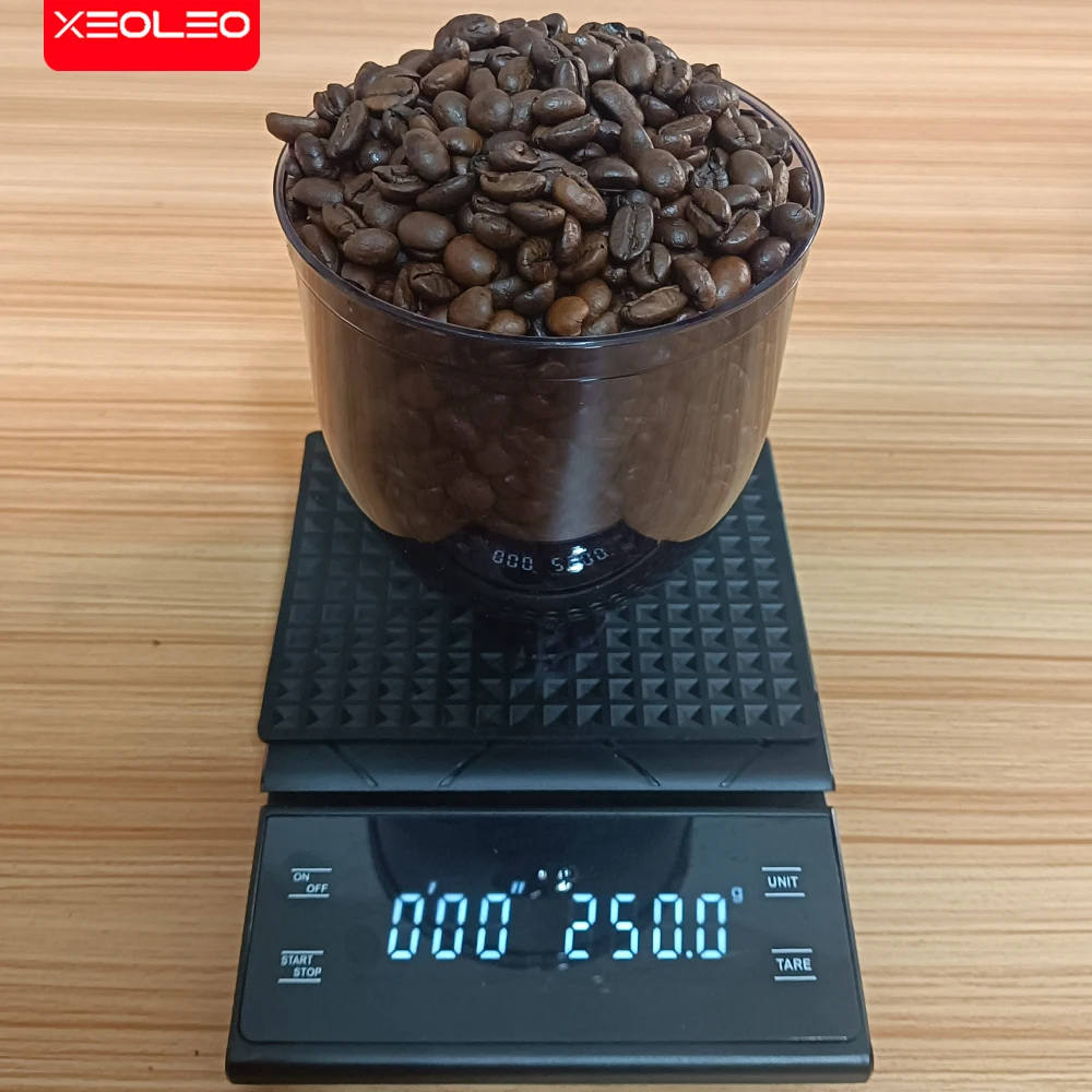 xeoleo coffee grinder hopper com funcao jump cinza 250g 01