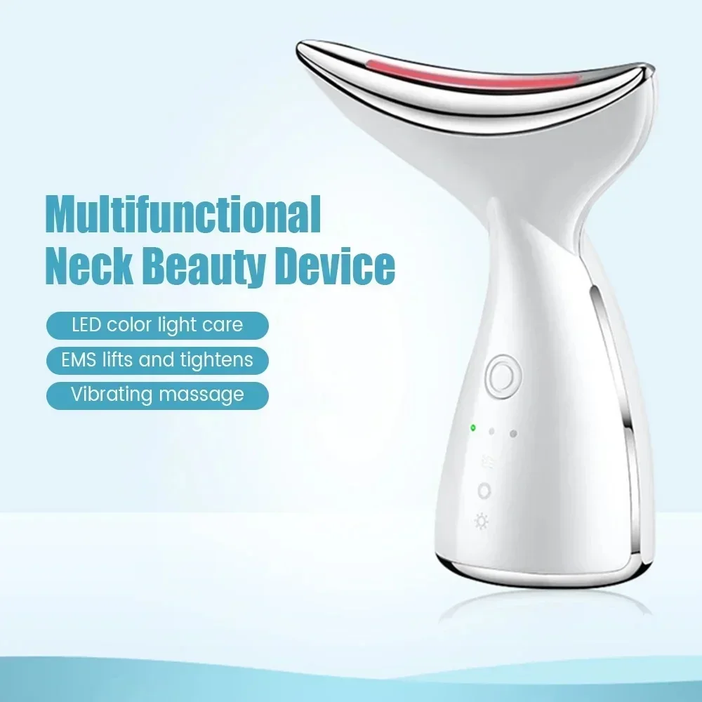 LED 3 In 1 Neck Face Beauty Device Tighten Reduce Double Chin Lifting Tighten Anti-Wrinkle Home Face Lifting Skin Care Machine