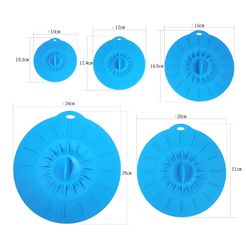 Silicone Microwave Bowl Covers 1/5pcs for 12-26cm Bowl Pot Pan