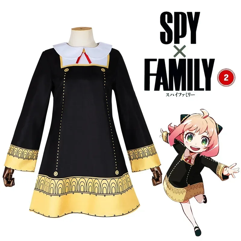 Anya Forger Cosplay Anime Spy X Family Anya Forger Cosplay Costumes Children Halloween Ania Cosplay Uniform Wig Christmas