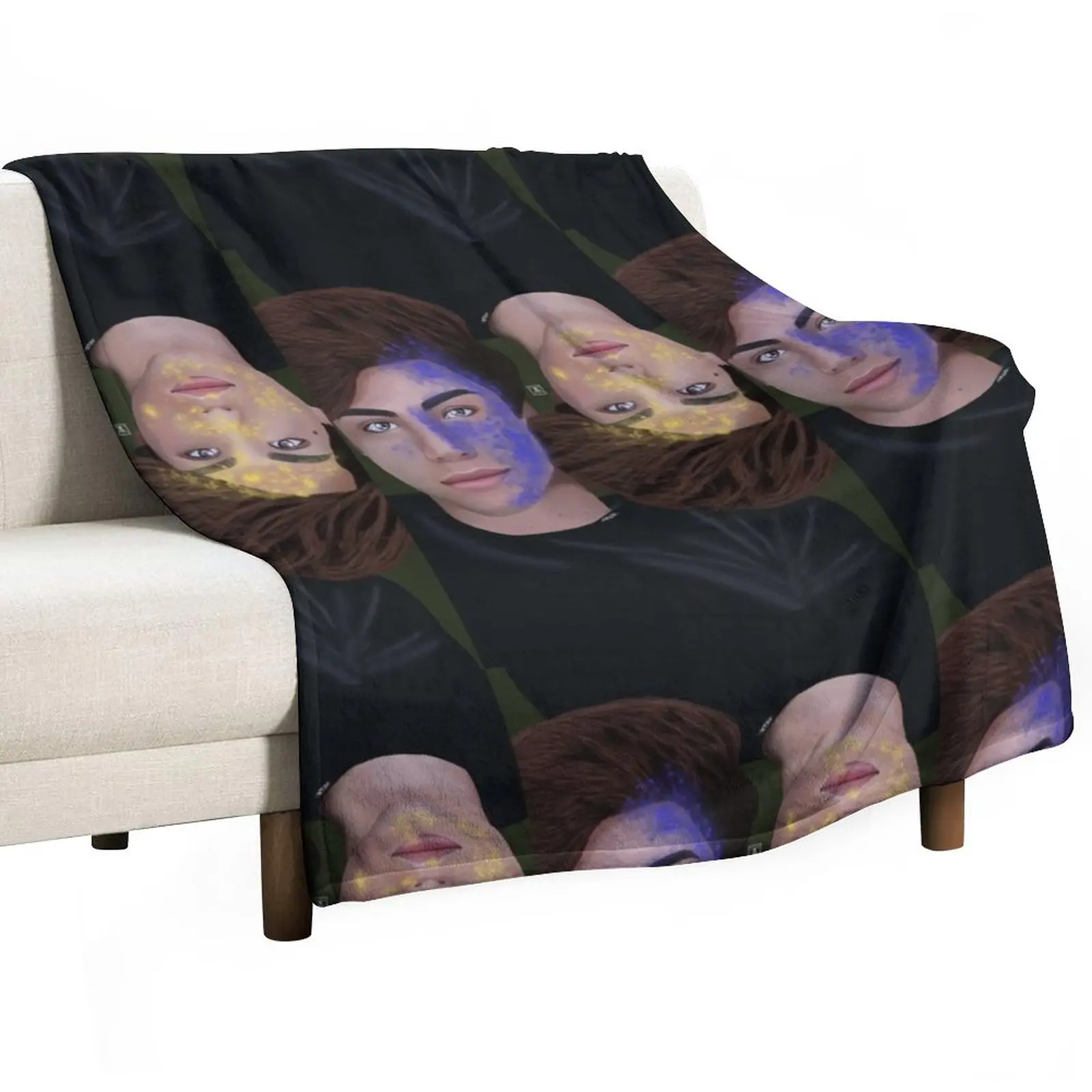 

Stokes Twins Throw Blanket bed plaid Flannels Sofa Throw Plush Blankets