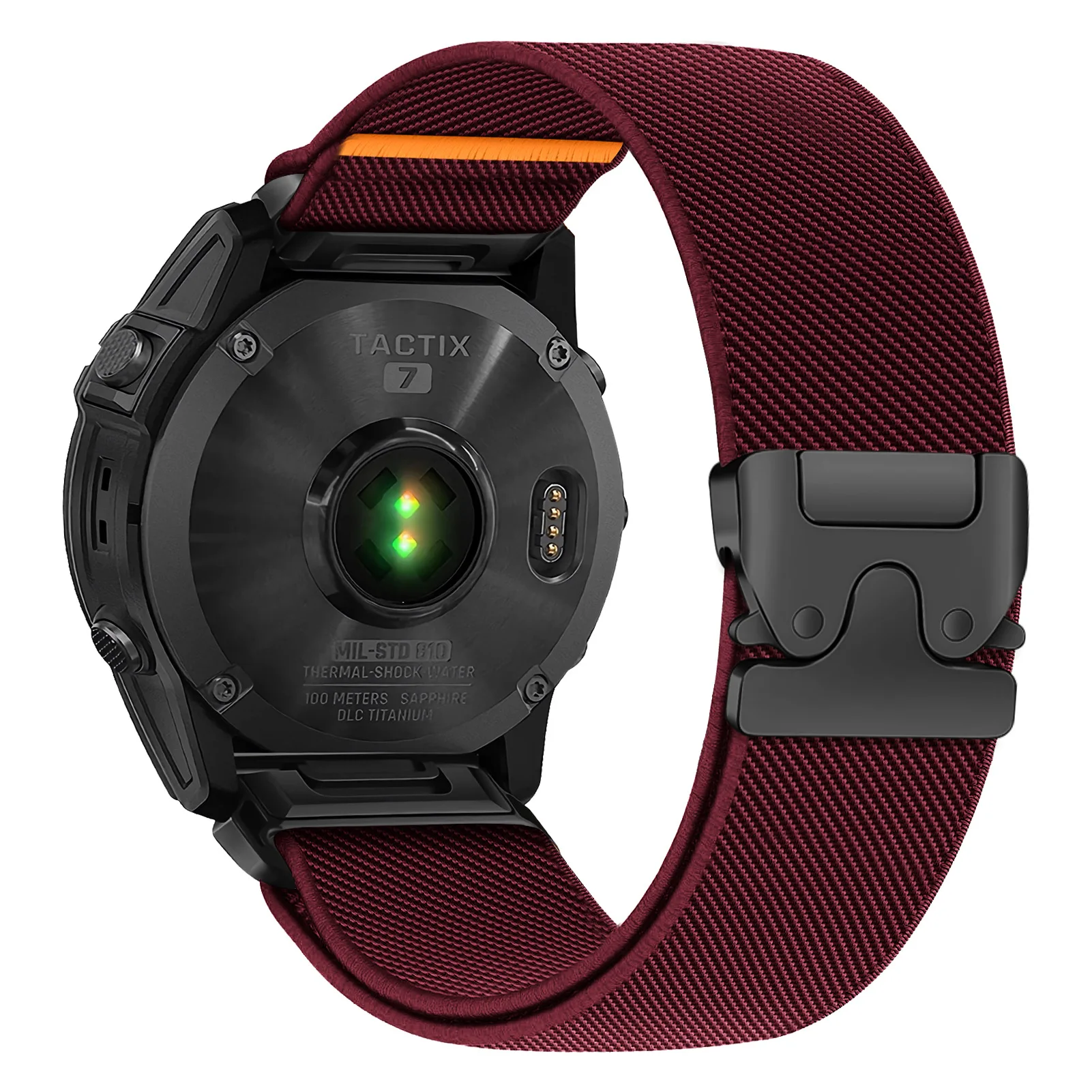 Elastic Nylon Strap with Parachute Buckle - Versatile Quickfit Band, Available in Multiple Sizes