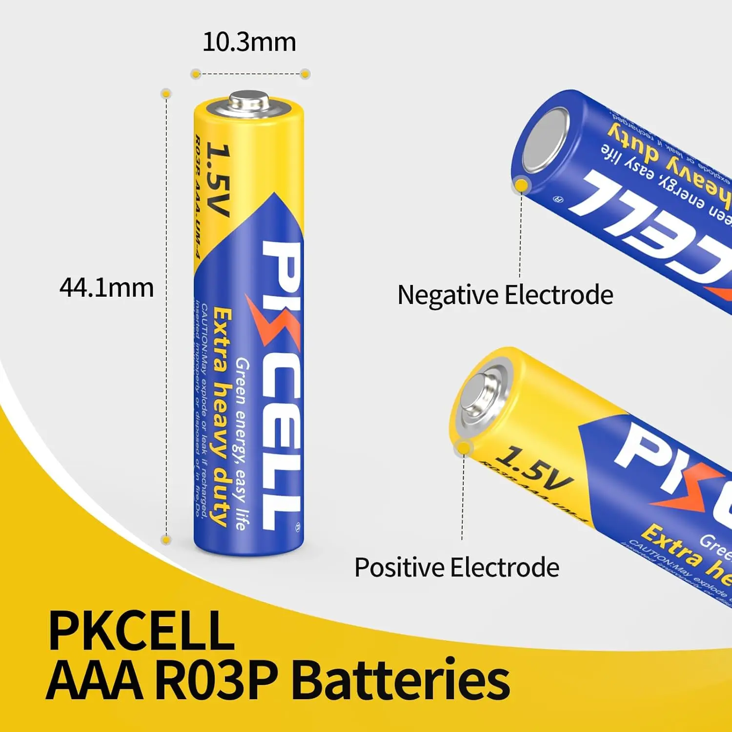 100PC R03P AAA 3A Batteries 1.5V Carbon Zinc Single Use Batteries for Flashlight toys LED Candles Clock Triple A UM4 Batteria disposable battery