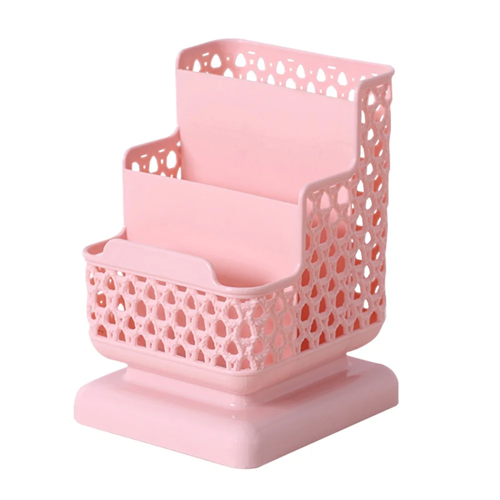 Cute Pink Desk Organizer Stand