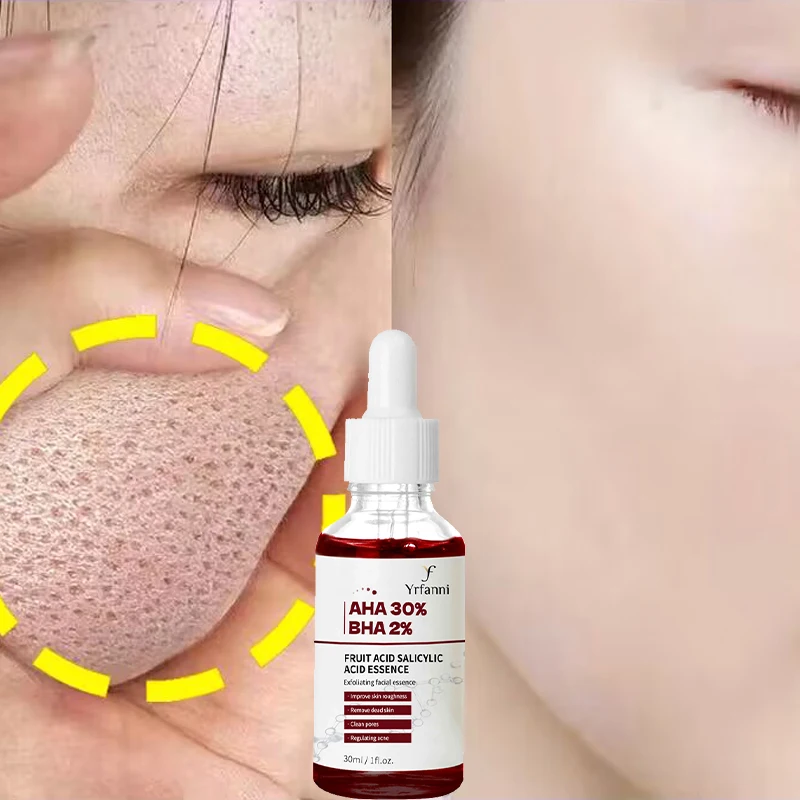 

Salicylic Acid Shrink Pores Face Serum Exfoliating Moisturizing Nourish Smooth Pores Repair Firming Essence Korean Cosmetics