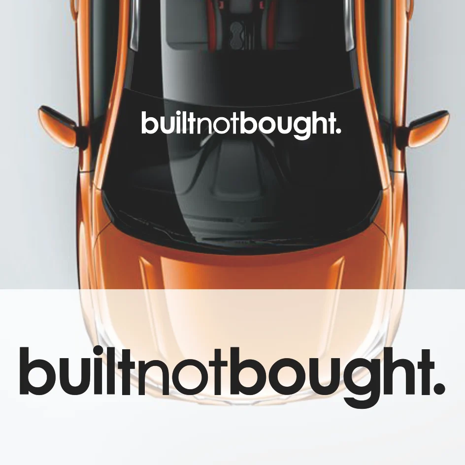 

New Design Built Not Bought Car Stickers Funny Sticker On Car Stickers And Decals Rear Window Vinyl Car Styling