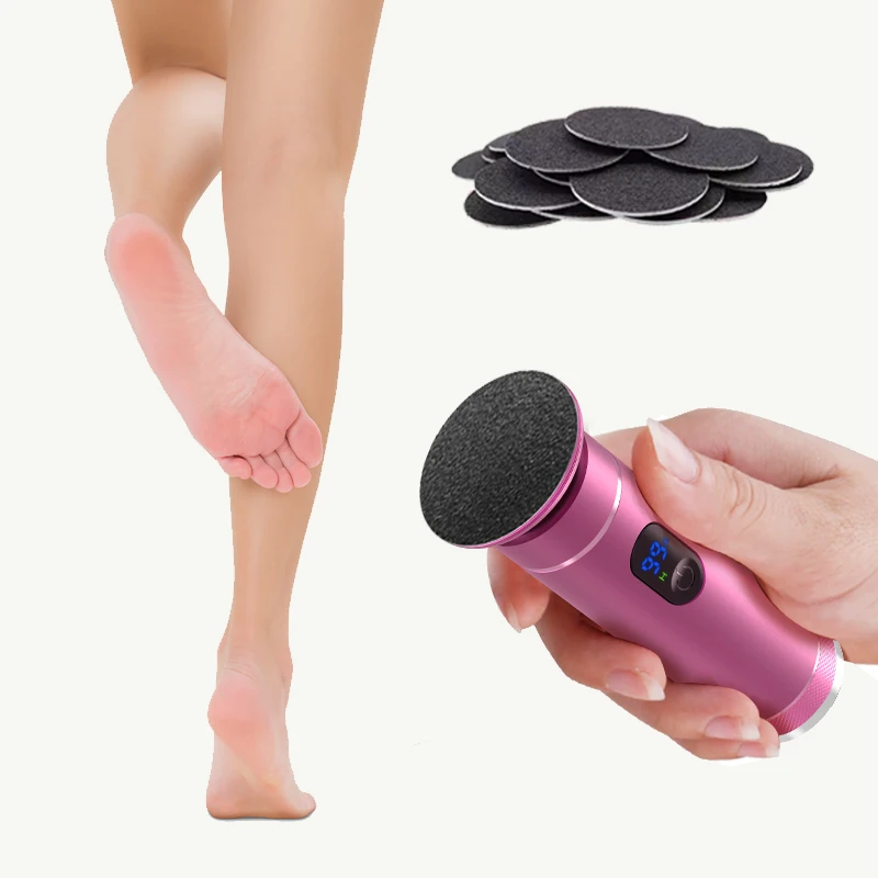 Rechargeable Electric Foot Grinder-Dual Power USB/Battery Callus & Dead Skin Remover Pedicure Tool electric foot grinder,electric foot callus remover