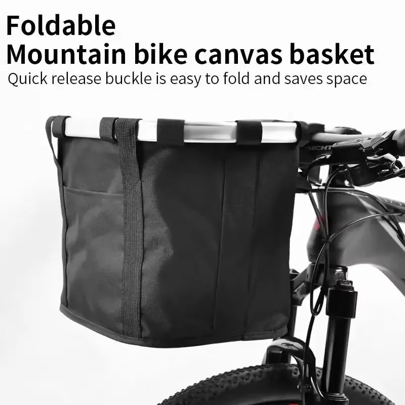 Basket Bike Pet Dog Carry Detachable Pouch MTB Cycling Fold