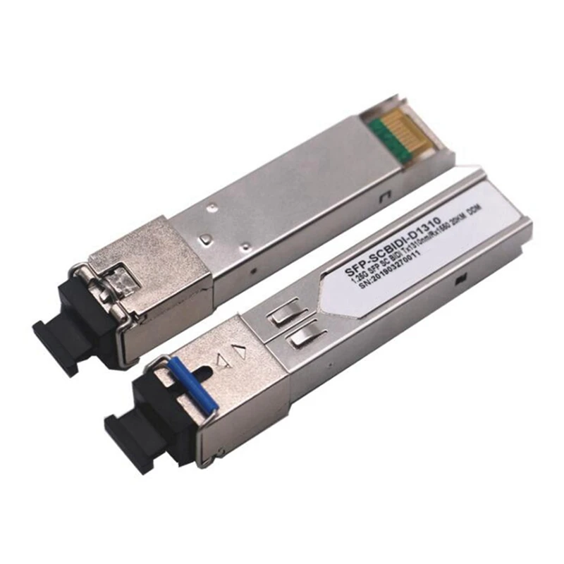 

2X 20KM Single Fiber SC GPON Module Switch Gigabit SFP Optical Module Compatible For With HP H3C Switch