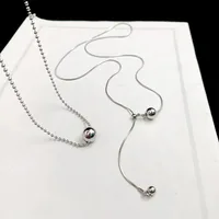 Personality Design Silver Color Stainless Steel Beaded Ball Pendant Necklace for Women Double Layer Hip Hop Rock Chokers Jewelry - Image 5