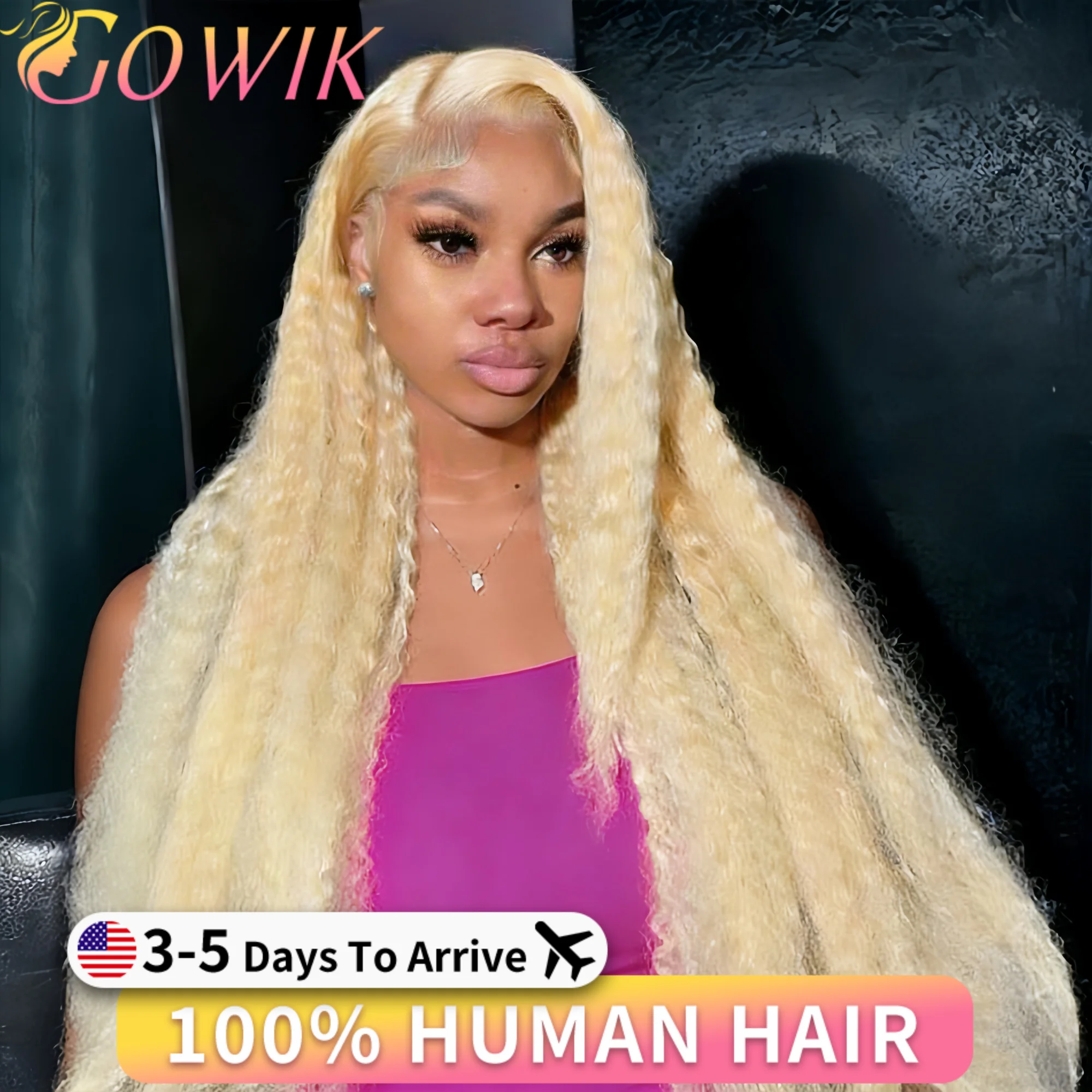 613 Curly Hd Lace Frontal Wig 13x6 Human Hair Wigs Deep Wave 100% Colored Human Hair Wigs Lace Front Wigs For Women 40 Inch