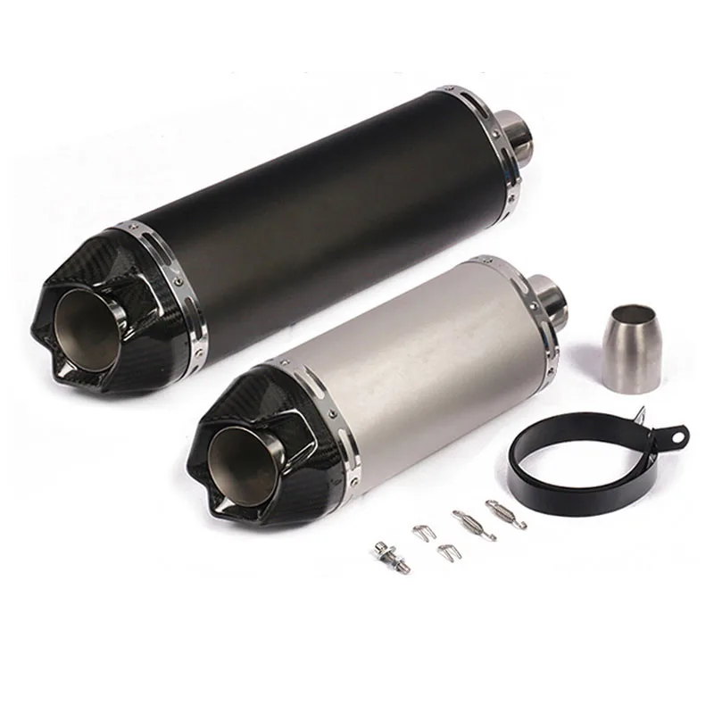 

Universal 51mm Motorcycle Exhaust Modify carbon fiber Muffler For ZX10R ZX6R GSXR 600 GSXR750 R6 K8 K6 CBR250 CB600 MT07