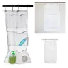 Mesh Bathroom Hanging Bag Hanging Shower Caddy Capacity Bathroom Hanging Bag with Hooks for Shower Organization Quick Dry Mesh 4