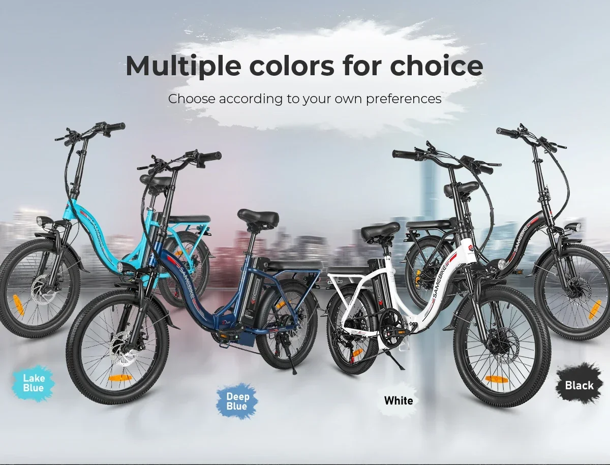 Lightweight Foldable style Electric Bicycle 350W36V12AH Battery Mountain e-bike 20 Inch Fat Tire City Trip Adult Electric bike