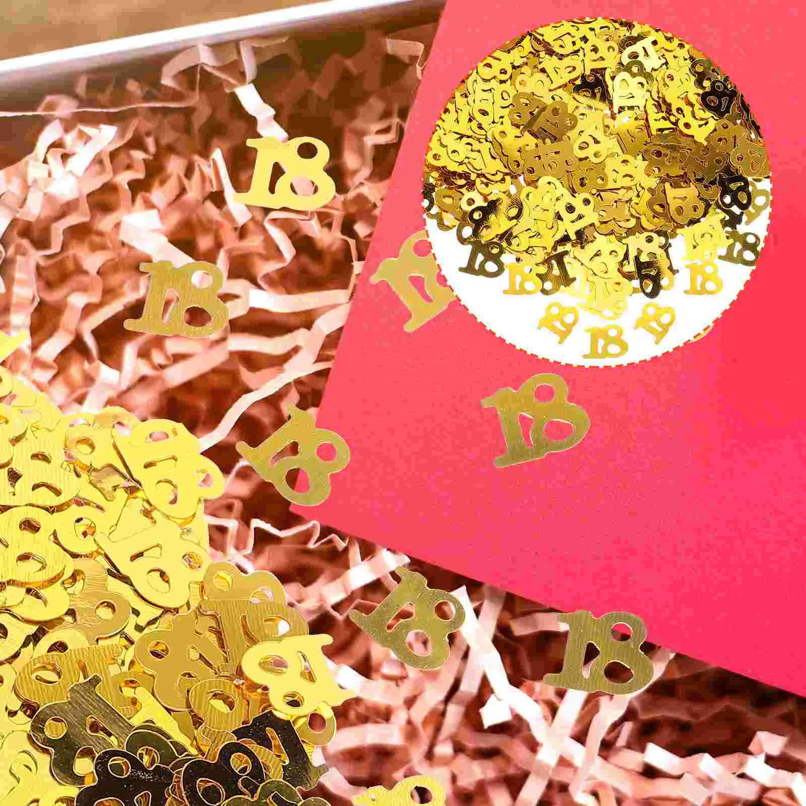 

18th Birthday 18 18th Party for Party Supplies 600pcs Golden