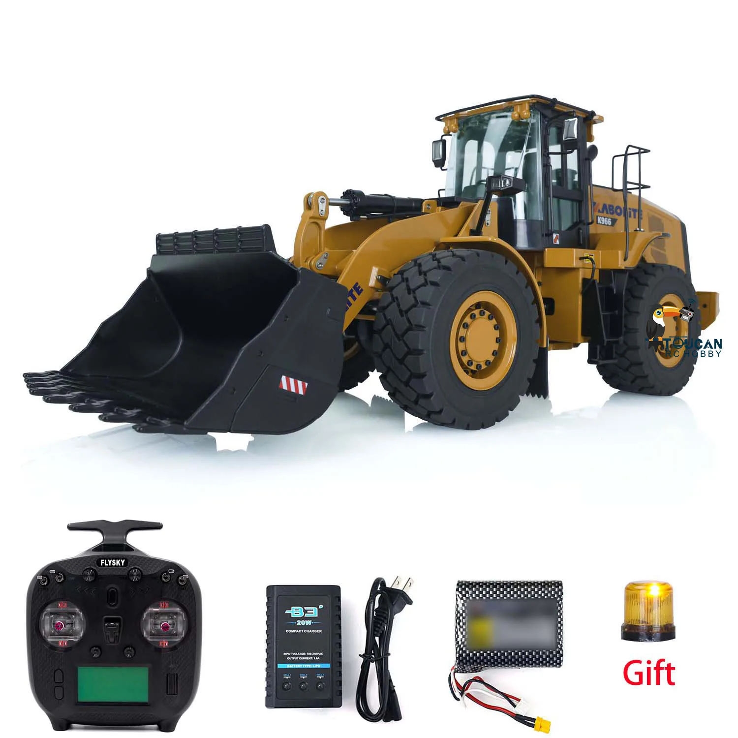 Kabolite K966 1/16 Scale RC Hydraulic Loader RTR Assembled Painted Model Outdoors Toys Construction Machine Car Gift TH19405 3
