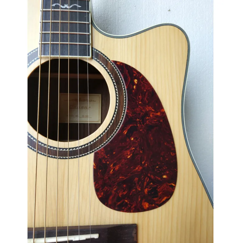 Pleroo Guitar pickgaurd-DIY Acoustic Guitar Pick guard Blank sheets Parts, Brown Tortoise