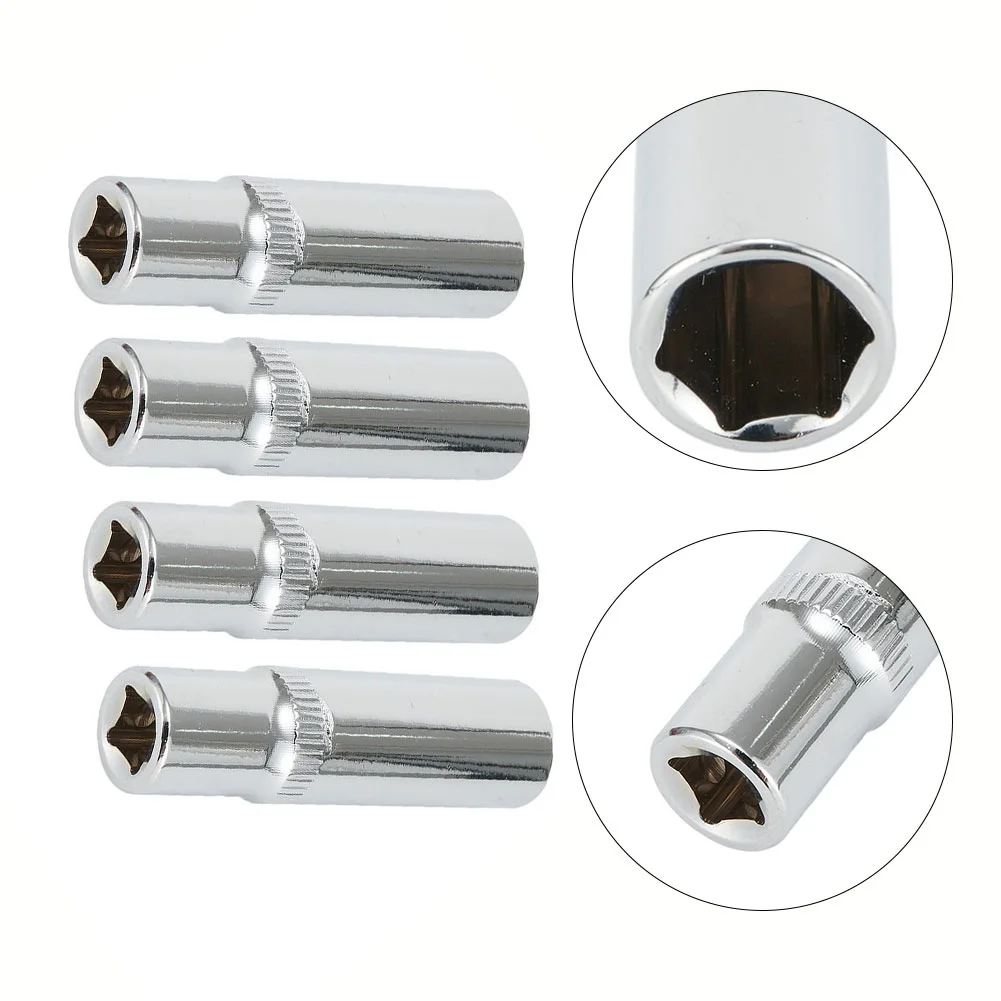 4 stücke 1/4 Zoll Vierkantantrieb 10mm Innensechskantschlüssel Tiefe Steckschlüssel Für Schlagschrauber Steckschlüssel Handwerkzeuge Zubehör – Detail 7