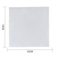 Microfiber White Glasses Cleaning Cloth Microfiber Velvet Sublimation Blank Glasses Clean Lens Cloth 30/50/100pcs 2