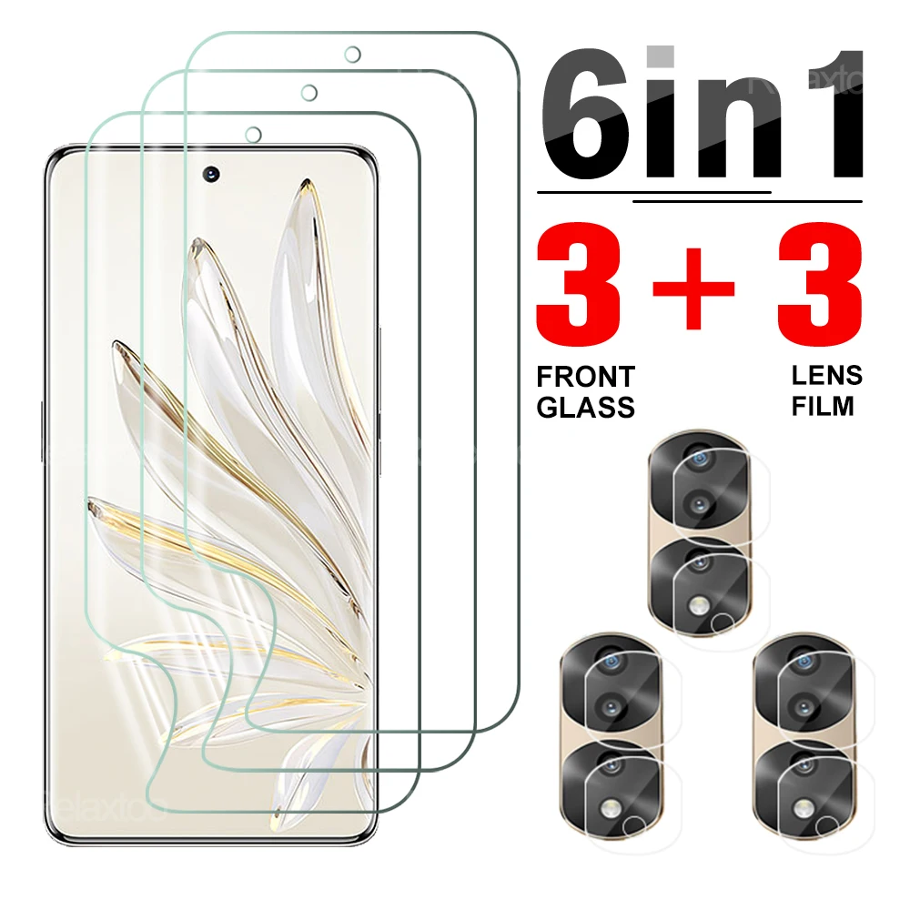 

6in1 Camera Lens Protective Film For Honor 70 Pro Hydrogel Film honar Honor70Pro 60 Pro 70pro 60pro Screen Protectors Not Glass