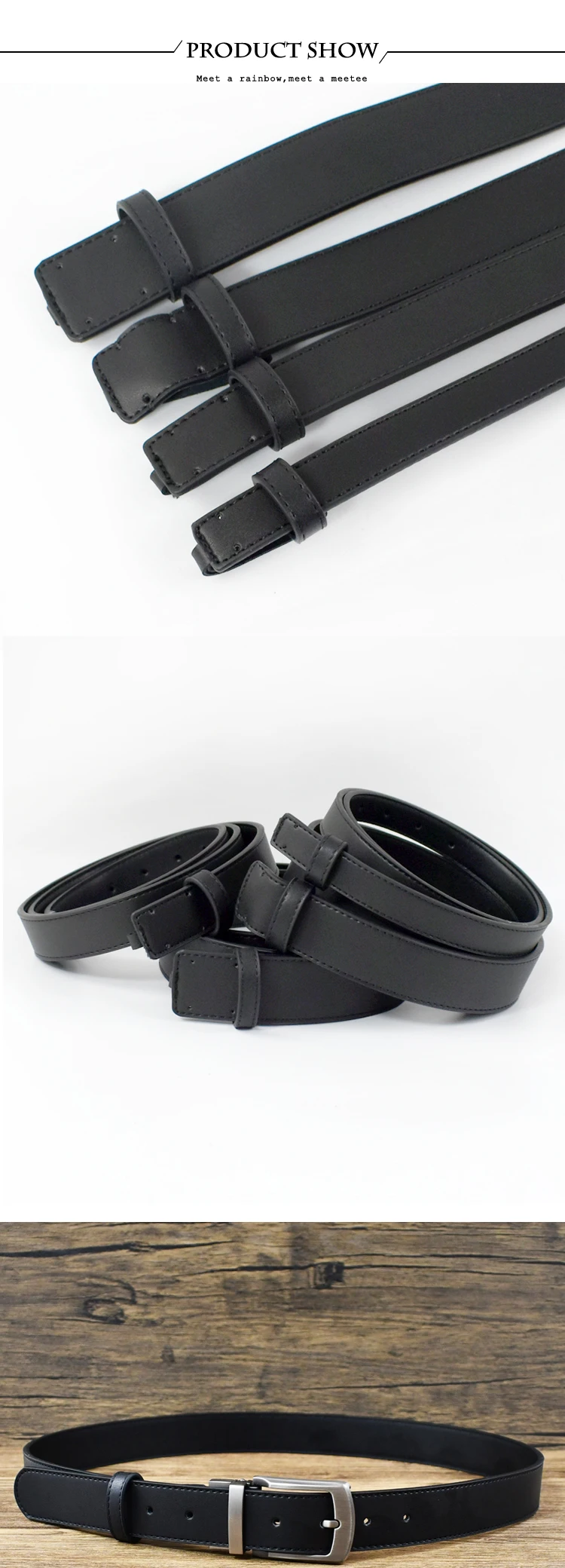 1 Stück Deepeel 20/30/35/38 mm Herren Schwarz 2. Schicht Rindsleder Gürtel Körper Leder Handwerk Bekleidung Bund Zubehör Business Gürtel – Detail 6