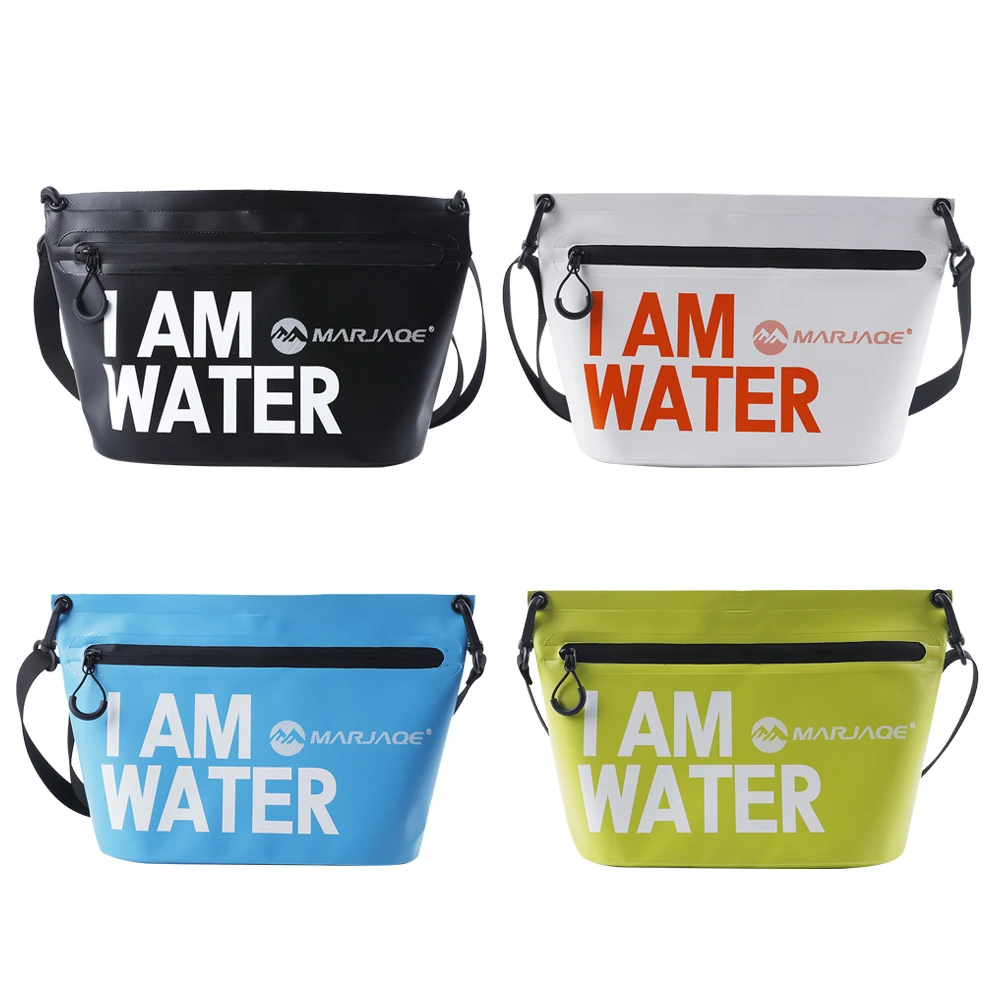 MARJAQE PVC Waterproof Swimming Storage Shoulder Bag Toiletries Cosmetic Bag Travel Wash Bags for Camping Travel Outdoor Sport 2