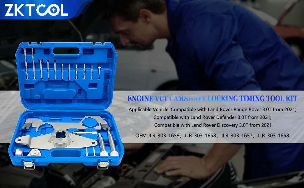 Nockenwellen-Einstellwerkzeug-Set für Kolbenkompressions-Reset-Tool für Land Rover 3.0T PT306 I6 Benzin-Inline-6-Zylinder-Motor – Detail 1