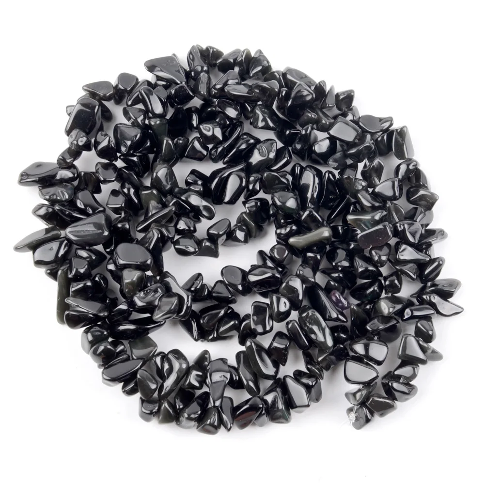 Natural Stone Irregular Gravel Beads for Jewelry Making - Freeform Beads for DIY Necklaces & Bracelets, 15'' Strand
