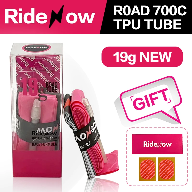 Description Picture 4 of itemRidenow Ultralight Road Bicycle Inner Tube 700 X 18 23 25 28 Only For Disc Bike  Tpu Material Tire 65mm Length French Valve
