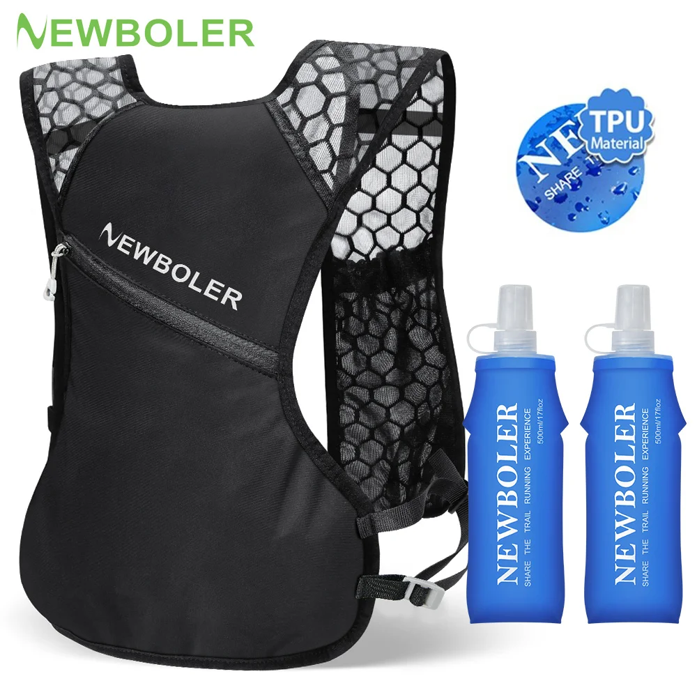 Outdoor Trail Running Backpack Ultralight Women Men Running Race Hydration Vest Bag For Marathon Hiking NEWBOLER