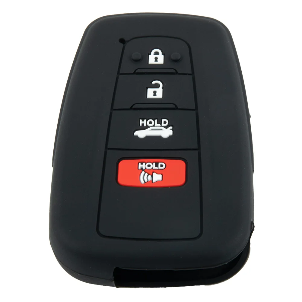 Cover Key Case Fob Remote Skin No Fade Silicone Car Accessories High Quality Material For Toyota For Camry-key case key case cover car key shell remote control case cover