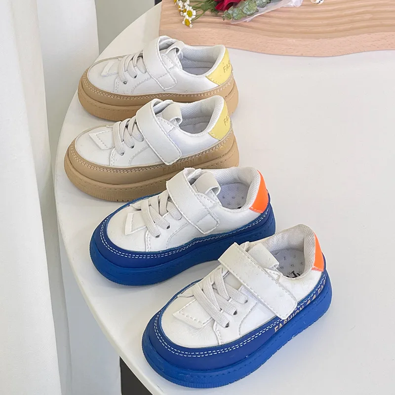 

2023 Spring Autumn for 1-3 Years Old Baby Board Shoes Solid Color Toddler Sports Shoes Prewalkers Shoes