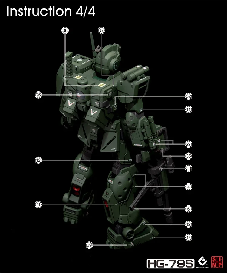 EVO HG-79S 형광 워터 슬라이드 데칼 HG 1/144 RGM-79S GM 스파르탄 초고정밀 취미 DIY 조립 모델 장식에 적합