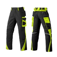 Fluorescent Cargo Pants - Reflective Stripes