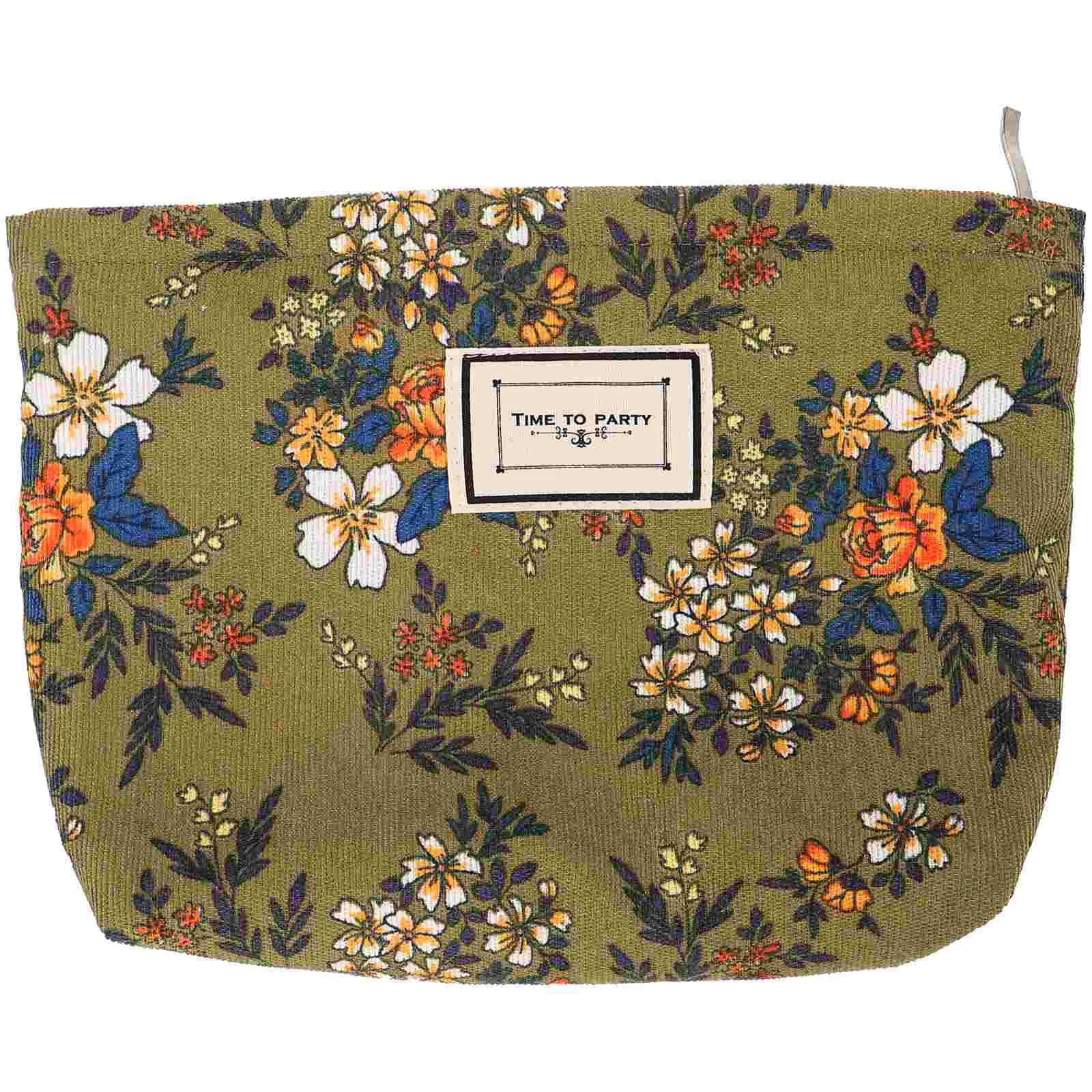 

Floral Makeup Bag Travel Make Up Bag Zipper Toiletry Bag Small Cosmetics Bag for Women