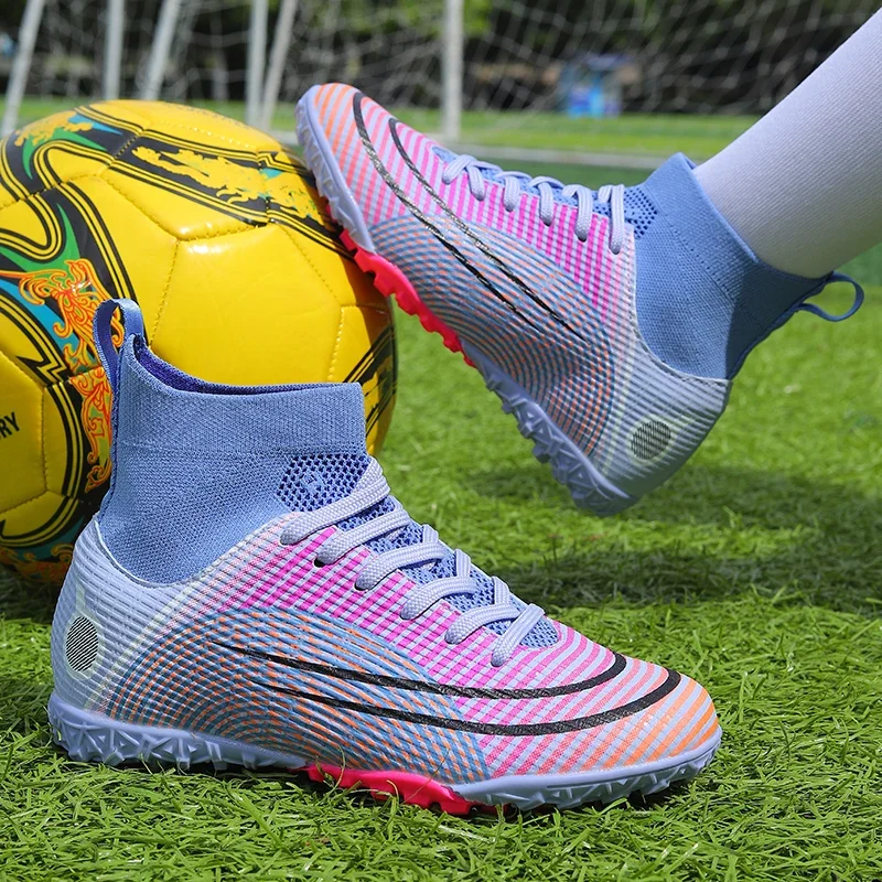 Men's Soccer Shoes Futsal Football Boots Society Professional Football Field Shoes Anti-slip Outdoor Grass Training Sports