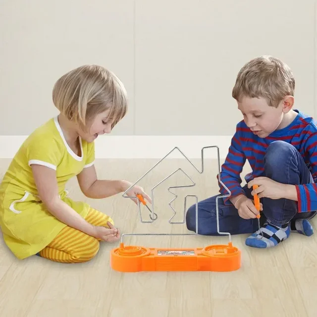 Baby Puzzle Fire Line Electric Collision Maze Toy Focus Thinking Training Electric Impact Tabletop Challenge Interactive Game 2