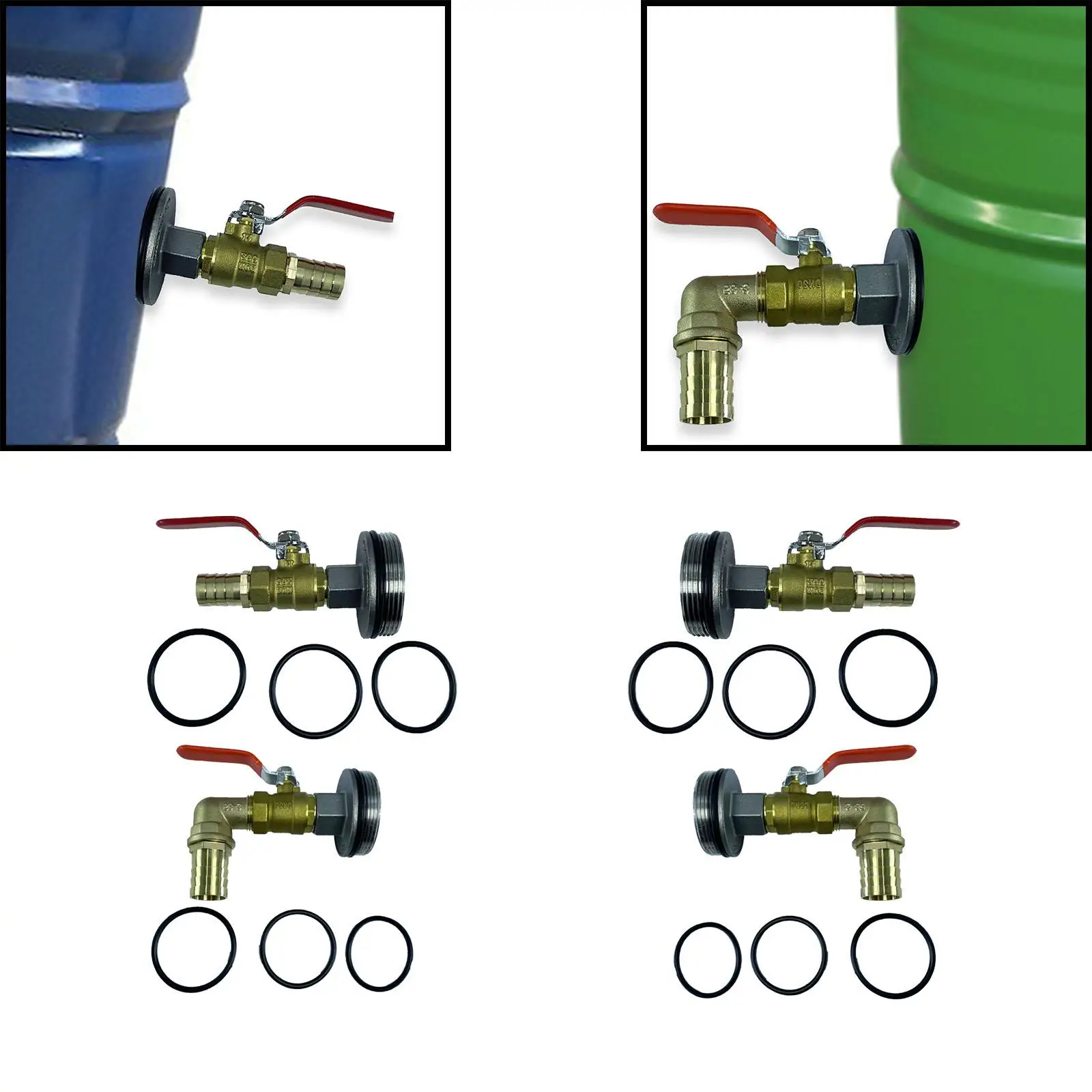 

Сменные детали для барабанного крана без утечки переходник для водяного отверстия быстрое соединение из нержавеющей стали с прокладками 58,5 мм клапан бака IBC