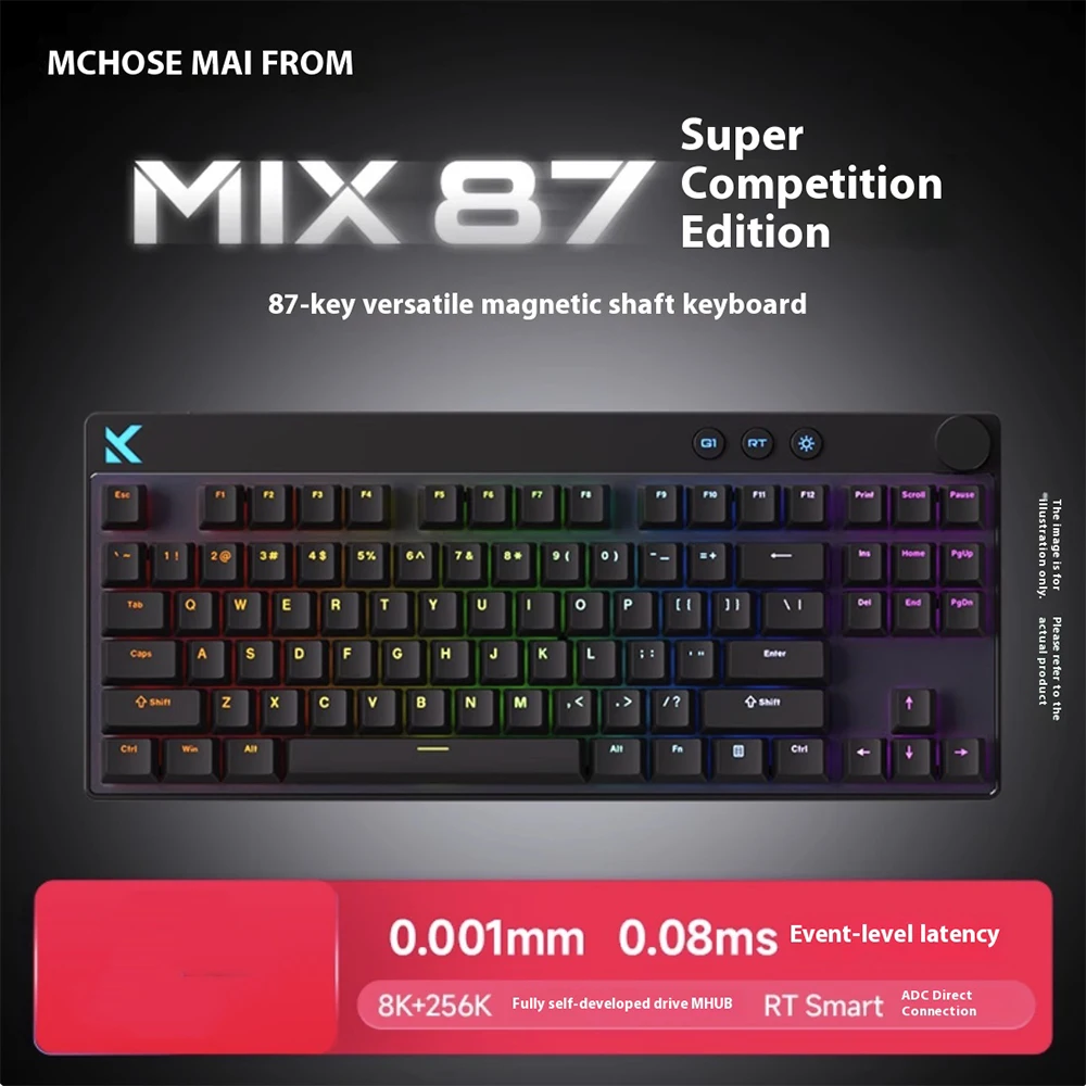 MCHOSE Mix 87 8K Magnetic Switch Mechanical Keyboard Wired E