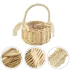 Wicker Storage Basket. Shopping Basket Storage Flower Flower Pot Food Fresh Rattan Gifts Girl Picnic High Quality 2