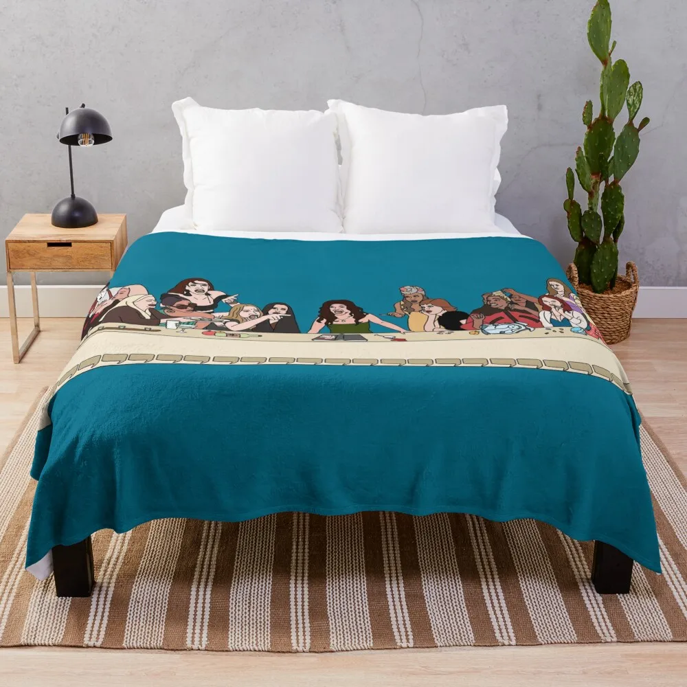 

The Last Supper of the Real Housewives Throw Blanket Blankets Sofas Of Decoration