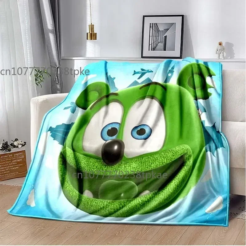 Gummibär Gummibar The Gummy Bear Poster Printed Blanket Fashion Throw Carpet for Sofa Bed Office Car Brithday Gift Decke 2
