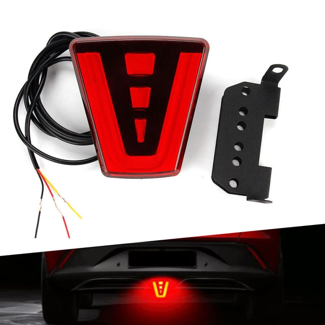 Feux de freinage universels F1 Style 12 LED, feu arrière rouge, troisième frein  arrière, feu de signalisation de sécurité d'arrêt, 1 pièce - AliExpress