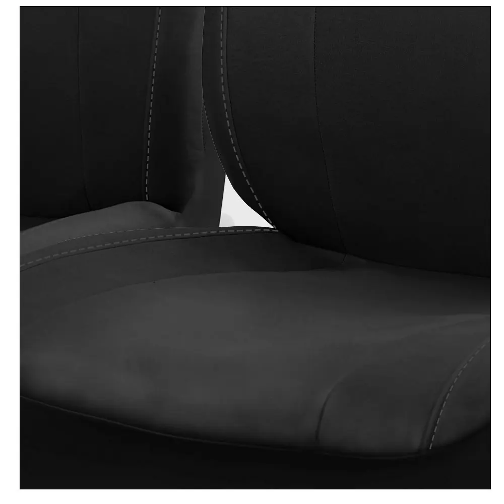 AUTOKING Universal Black Gray Beige Polyester Car Seat Covers Full set Car Accessories Interior Fit for most Car Suv Van Truck — view 6
